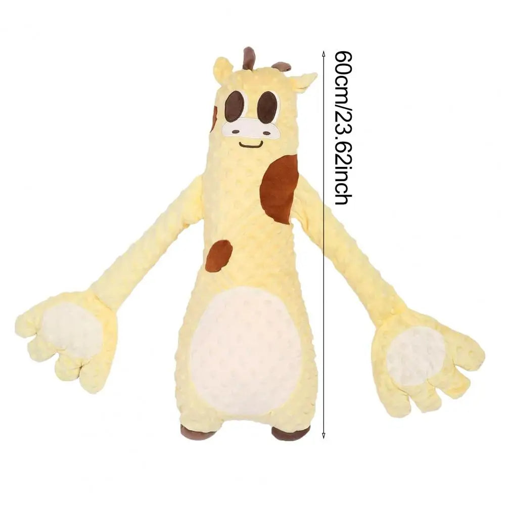 Plush giraffe toy with long arms, soft texture, 60cm tall, perfect for kids' gifts.