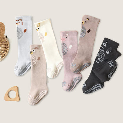 Goggly™ Anti-Bruise Crawling Socks | Soft-Cloud Knee Protection & Non-Slip Grip (3-Pair Bundle)