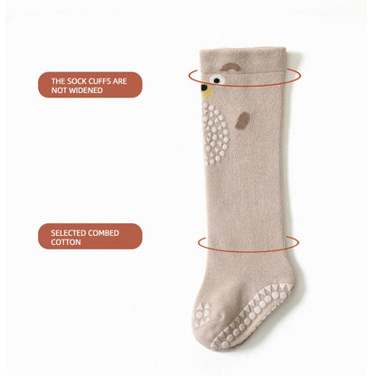 Goggly™ Anti-Bruise Crawling Socks | Soft-Cloud Knee Protection & Non-Slip Grip (3-Pair Bundle)